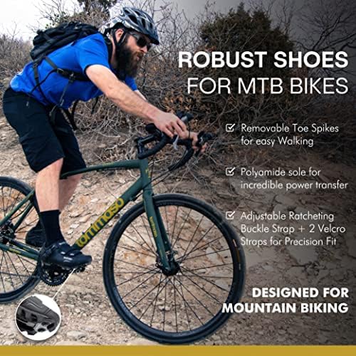 Tommaso Мъжки обувки за планински велосипеди 100, 200, Луксозни Обувки за планински велосипеди на подметка Vibram All Mountain