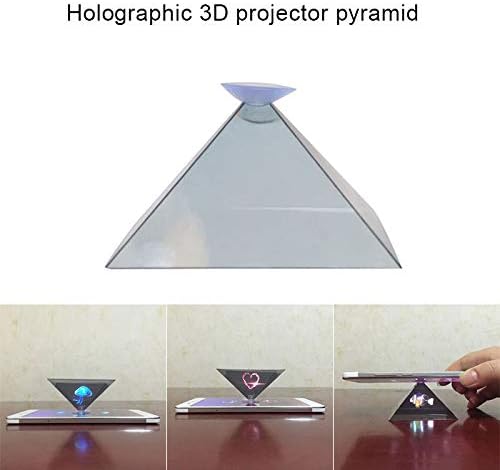 Портативна пишеща машина, стелажи Репроектора на дисплея Пирамида Холограма, Аринда 3D Видео Портативна Машина за Умен мобилен