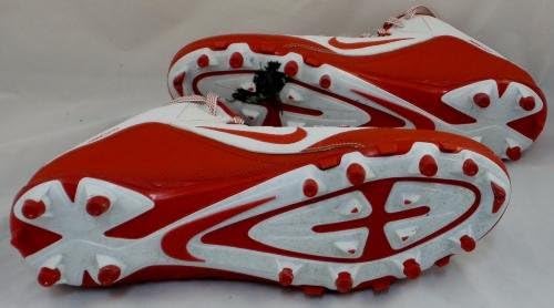 Си Джей F. Хюстън Texans С автограф Носимые футболни обувки за игри г. JSA Автентични футболни Обувки