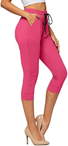 Дамски спортни панталони-капри с джобове от Ультрамягкой тъкан Conceited за бягане - High Wasited - Jogger
