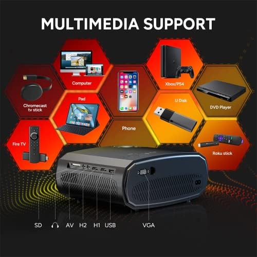 WEWATCH V50 Преносим 5G WiFi Проектора Mini Smart Real 1080P Full HD Movie Proyector 200на Голям Екран Led Bluetooth