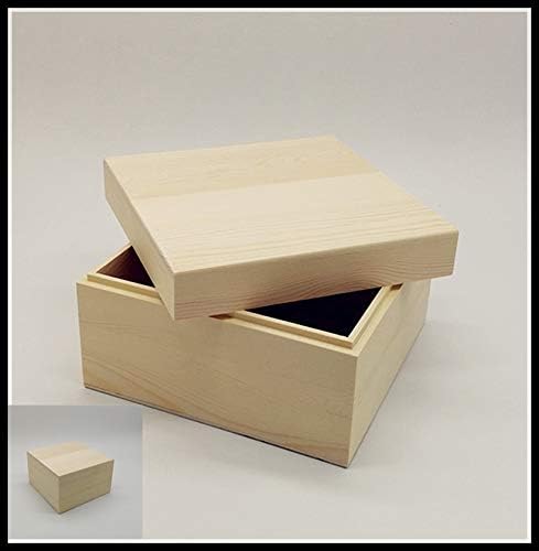 Anncus правоъгълна кутия за съхранение от масивно дърво, маса кутия за съхранение на канцеларски материали, корица за небето и земята, подарък ковчег за бижута, дървен