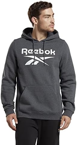 Мъжка Идентичност Reebok, мек вълнен плат Пуловер с Наборным Логото, Hoody с качулка
