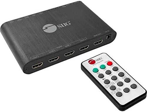 Мультипросмотрщик SIIG 1080p 4x1 HDMI Quad, Безшевни ключ, за PC / DVD / охранителна камера, ИНФРАЧЕРВЕНО дистанционно