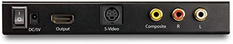 StarTech.com Конвертор S-Video или съставни изображения през HDMI със звук - 720p - NTSC & PAL Аналогови увеличение на HDMI - Mac & Windows (VID2HDCON2)