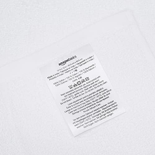 Хавлиени гъба Basics от памук - Бяла, 40 броя в опаковка