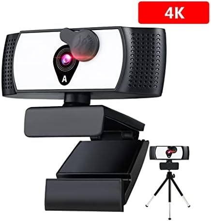 Уеб камера WSSBK 2k 4k 1080p Full Hd Уеб камера с Лесен Микрофон Уеб Камера за компютър, Лаптоп, Видео Камера Мини (Размер: