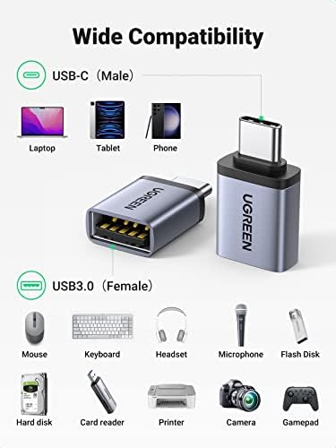 UGREEN C USB към USB Адаптер Комплект от 2 теми с USB адаптер C Female USB Male