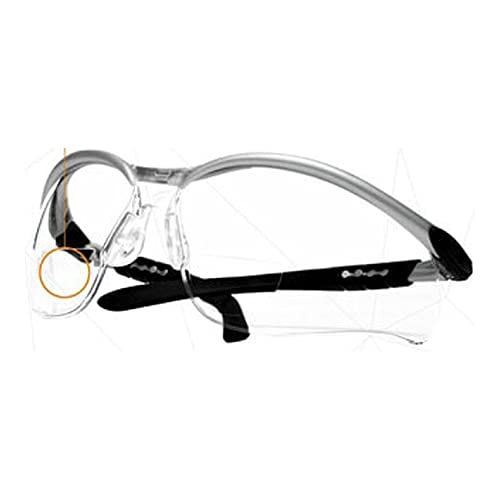 Защитни очила за четене 3M Safety 11376-00000-20 BX, Прозрачни лещи, Сребърни рамки, + 2,5 диоптъра (в корпус 20)