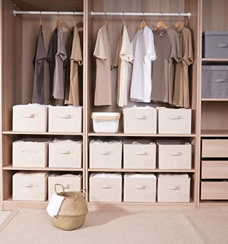 HAOKTSB Caja de almacenamiento de ropa Комплект от 3 Пере Големи Отворени Кутии За Съхранение, Gatefold Шкаф-Органайзер