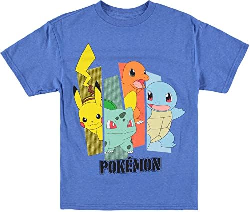 Тениска с къс ръкав Pokemon Big Boys Charizard - Тениска група Pokemon Трябва да Cath 'EM All