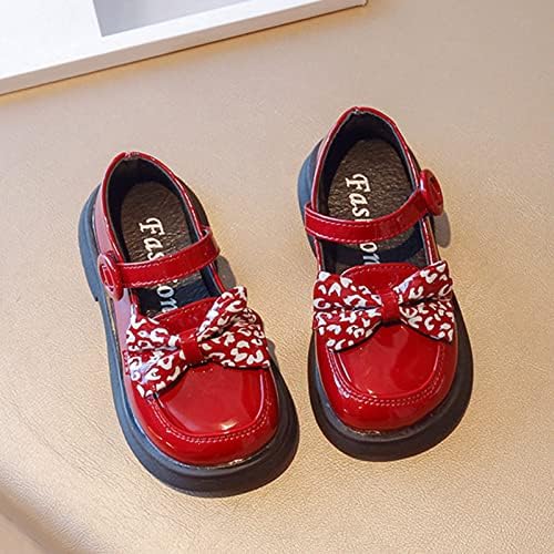 Модерен Пролетно-лятна Детска Ежедневни Обувки; Кожа Обувки За момичета В дебела подметка с неплъзгащи се деформира; Детски