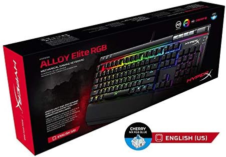 HyperX Alloy Elite RGB - Ръчна детска keyboard - Подсветка с програмно управление и макро-настройка - Поставка