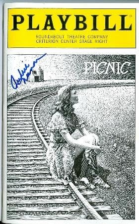 Бродвейская билборд Пикник с автограф на Одри Нинан - Театрални плакати