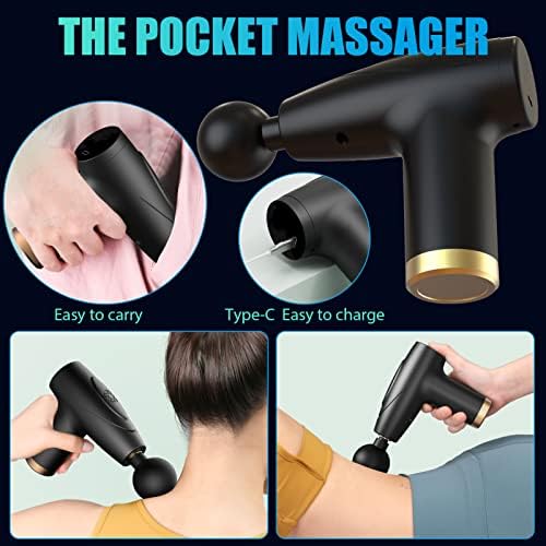 Салон за пистолет - ръчно дълбок мускулен масажор - Професионална самостоятелна масажна машина Перезаряжаемое масажно