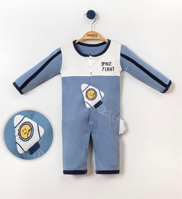 Сладък Детски гащеризон за космически полет на Чужденец за бебета - Син Гащеризон от Памук / Onesie