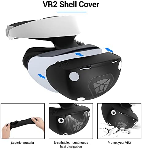 Комплект аксесоари за виртуална реалност за Playstation VR2, Калъф за слушалки PSVR2 с защитно фолио за обектива PS5 VR 2, Калъф