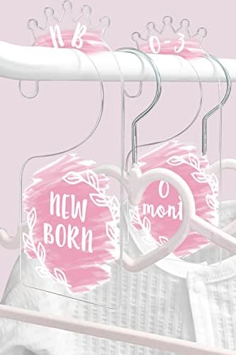 Разделители за детски кабинет OneDream, разделители за закачалки - Комплект от 7 разделители за бебешки дрехи