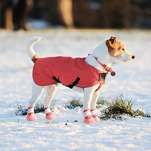 Обувки за малки кучета, Обувки за зимата сняг с горещ покритие, осветлението на Обувки за кучета и Защита за ръцете