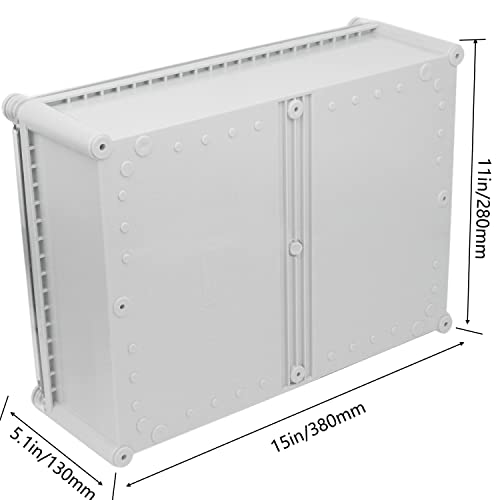 Водоустойчив Електрическа кутия YETLEBOX с Монтажна плоча 380x280x130 мм, Разпределителните скоростна IP67, Прахоустойчив