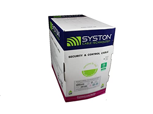 Блокирани Кабел сигурност и управление на Syston 18/6, напълно Защитен CMP/CL3P, с дължина 1000 Метра, Бял