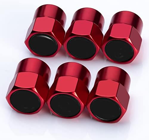 4 БР. Червени Метални Капачки за Състав Вентил, Смяна на Гуми за Автомобилни Аксесоари на Кутията на въздушния Дюзи