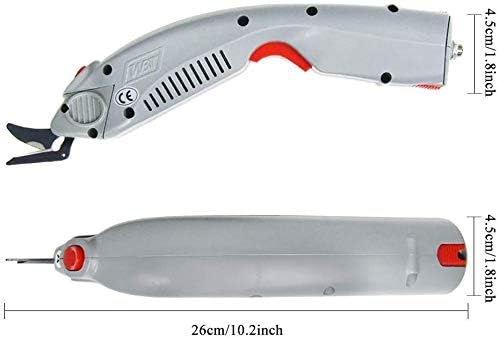 MXBAOHENG Електрически Ножици за Рязане на Тъкани Wbt-1 Акумулаторна Ножица Преносим Нож за Тъкани с 2 Батерии