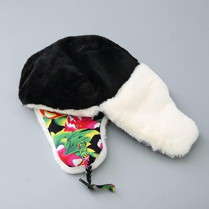UJHESW/ Дамски Есен-зима Сладка шапка с плюшено топка, Универсална Защита уши, Топла Велосипедна (Цвят: D, размер: 56-62
