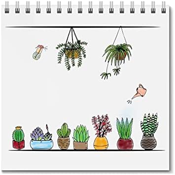 Hying Пролетни Растения в саксии, Цветя, Прозрачни Печати за направата на Картички, Лейка, Кактус, Прозрачни Гумени