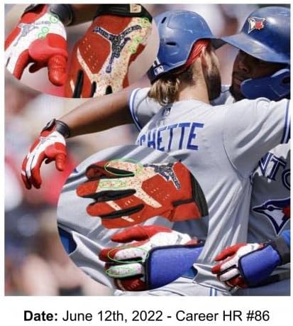 Владимир Гереро младши Торонто Блу Джейс използвал ръкавици за отбивания в 86-ия мач в кариерата на HR - MLB, използвал