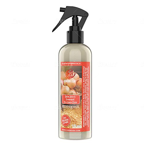 Сокът от лук и еликсир от ферментированной оризова вода (запазват кожата на главата здрава - здрава кожа на главата