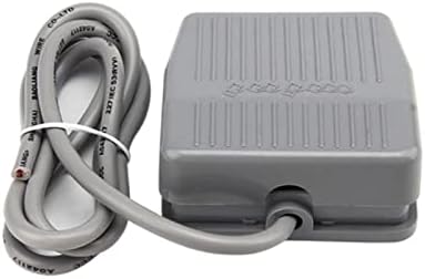 1БР Foot switch Незабавен Ключ за управление на Електрически Педал захранване SPDT Сив TDFS-201 10A 250V (Цвят: