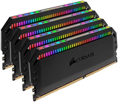 Настолна памет Corsair Dominator Platinum RGB 128 GB (4x32 GB) DDR4 3600 Mhz C18 (12 висока яркост светодиодите CAPELLIX RGB, патентована от двуканалната технология за охлаждане DHX, поддръжка на Intel XMP