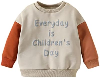 Тениска за Момче на 6-ия Ден от Раждането, Дрехи За Новородени с Писмото Принтом, Hoody За Момчета, Пуловер, Hoody