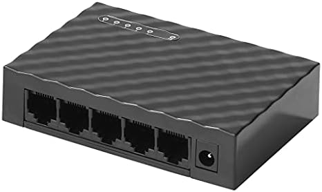 WPYYI Мини 5-портов тенис на switch Fast Ethernet Мрежов комутатор LAN Hub RJ-45 Ethernet и шунтирующий Smart hub (цвят: