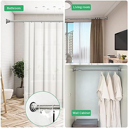 Държач за завесата за душ, 4 опаковки за притежателите на завесата за душа, Тежкотоварни самозалепващи ленти за душ