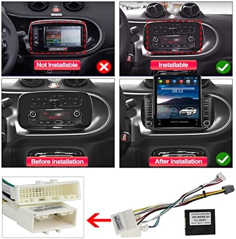 Автомобилно радио сензорен екран Android11, GPS Навигационна система, за да Benzsmart 2015-2020 с WiFi, Bluetooth,