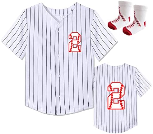 Yuji Итадори/ Детска Бейзболна Риза за Рожден Ден за деца от 2-ри размер с Чорапи за Момчета и Момичета, Бейзболна Фланелка