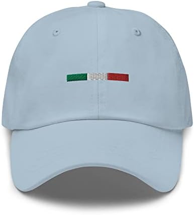 Проста Памучен Регулируема Папина Шапка с Бродерия на Италианското знаме, Шапка с Италиански Флаг, Пътуване до Италия