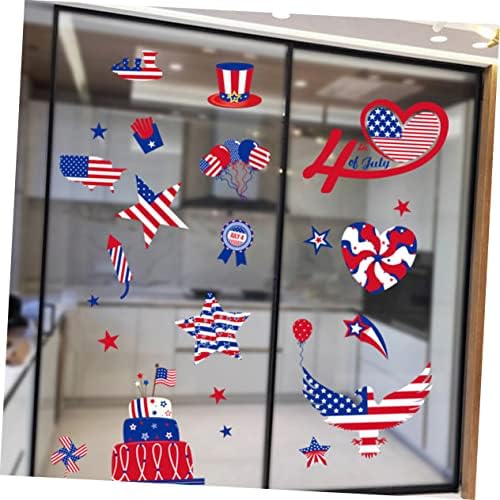 Abaodam 3 Листа от Независими Слънчеви Прозорци Стикери Декор на Американското Етикети Америка Етикети с Флага на сащ