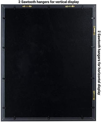 Голяма кутия за сенки Caesar Home 16x20 в черна рамка със защита от uv | 2 Варианта фон от черен филц или от естествен