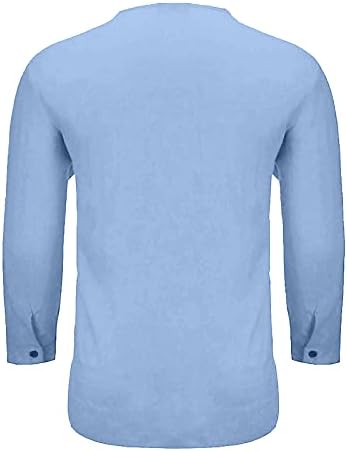 Sinzelimin / Нови Върхове за мъже, Мода Бельо Памучен Свободна Тениска, Обикновена Ежедневни Ризи с дълги ръкави