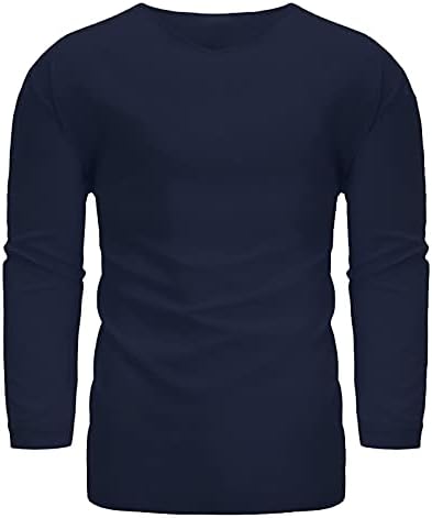 Sinzelimin / Нови Върхове за мъже, Мода Бельо Памучен Свободна Тениска, Обикновена Ежедневни Ризи с дълги ръкави и
