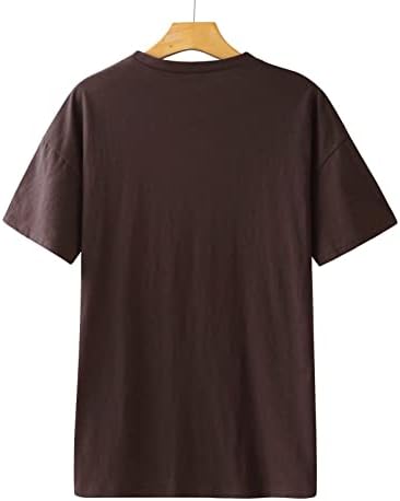 Ризи за Жени,Дамски Топ с кръгло деколте и Къс Ръкав, Тениска, Блуза, Свободно Намаляване, Ежедневни Върхове,