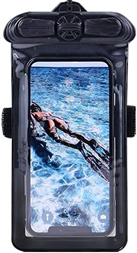 Калъф за телефон Vaxson, черен, съвместим с Sony Xperia 5 IV 4, водоустойчив калъф, суха чанта [без защитно фолио за екрана]