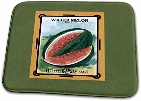 Размножаване В пакетчета със семена 3dRose Watermelon Dixie Vintage - Постелки за баня (rug-170960-1)