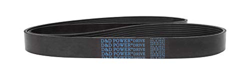 Преносимото Колан D&D PowerDrive 6PK1600 Метрического стандарт, Гума