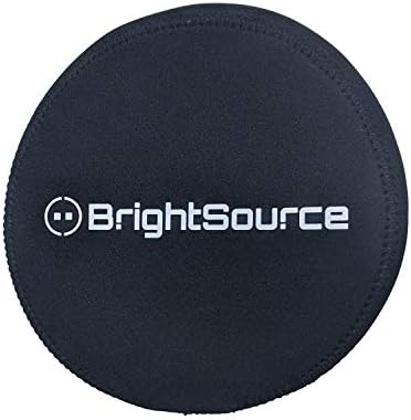 7-инчов Кръг Черно Неопреновый калъф BrightSource Light с логото, които се продават отделно