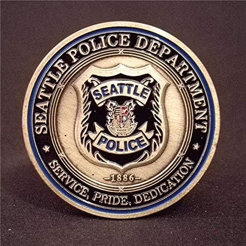Сувенирни Монети на Департамента на полицията на Сиатъл, Съединените Щати на Америка с бронзов покритие Светец-Покровител