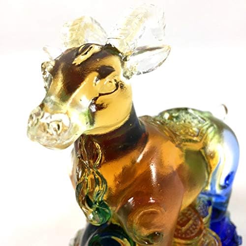 Новата колекция на китайския Зодиак - Комплект от 12 бр., Цветно стъкло с глазура (Liuli Crystal Glass)
